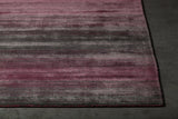 Chandra Cleo CLE-49103 Pink and Grey rug, corner detail