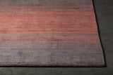Chandra Cleo CLE-49104 Orange and Grey rug, corner detail