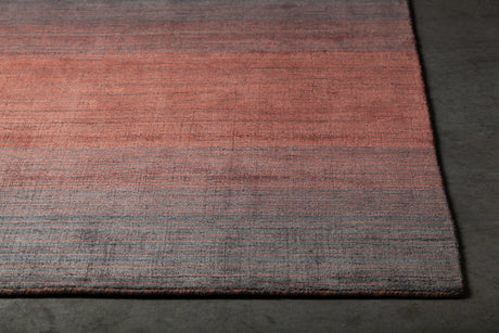 Chandra Cleo CLE-49104 Orange and Grey rug, corner detail