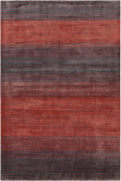 Chandra Cleo CLE-49104 Orange and Grey rug, flat view