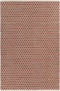Chandra Costa COS-39101 Rust and White rug, flat view