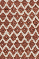 Chandra Costa COS-39101 Rust and White rug, texture close-up