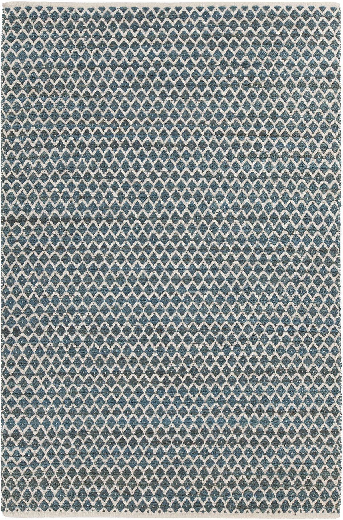 Chandra Costa COS-39102 Blue and White rug, flat view