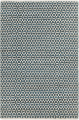 Chandra Costa COS-39102 Blue and White rug, flat view