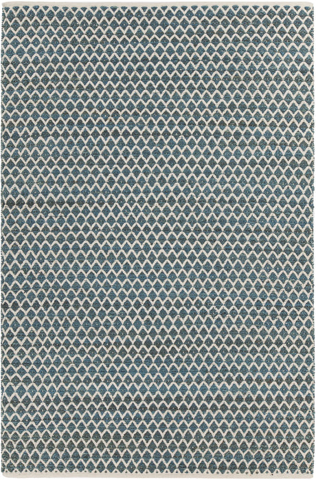 Chandra Costa COS-39102 Blue and White rug, flat view