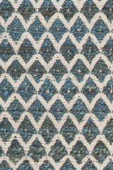 Chandra Costa COS-39102 Blue and White rug, texture close-up