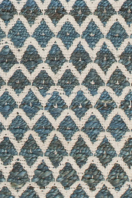 Chandra Costa COS-39102 Blue and White rug, texture close-up