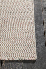 Chandra Crest CRE-33500 Beige and Brown rug, corner detail