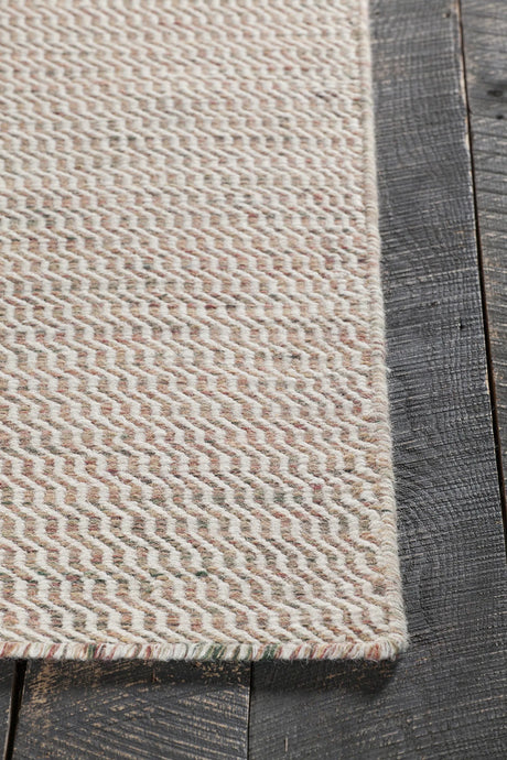 Chandra Crest CRE-33500 Beige and Brown rug, corner detail