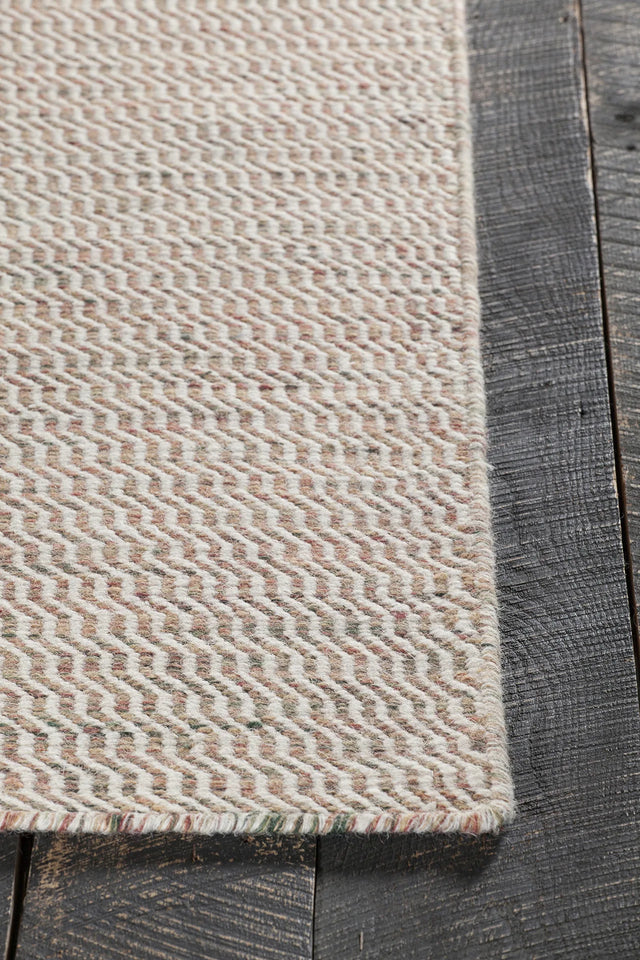 Chandra Crest CRE-33500 Beige and Brown rug, corner detail