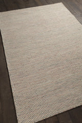 Chandra Crest CRE-33500 Beige and Brown rug, angled side view