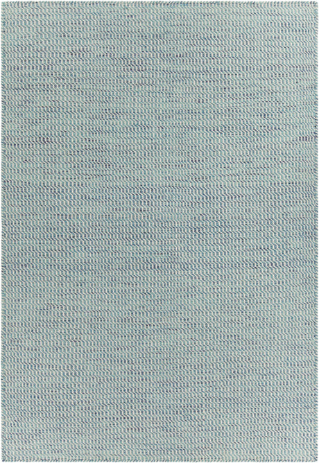 Chandra Crest CRE-33503 Blue and White rug, flat view