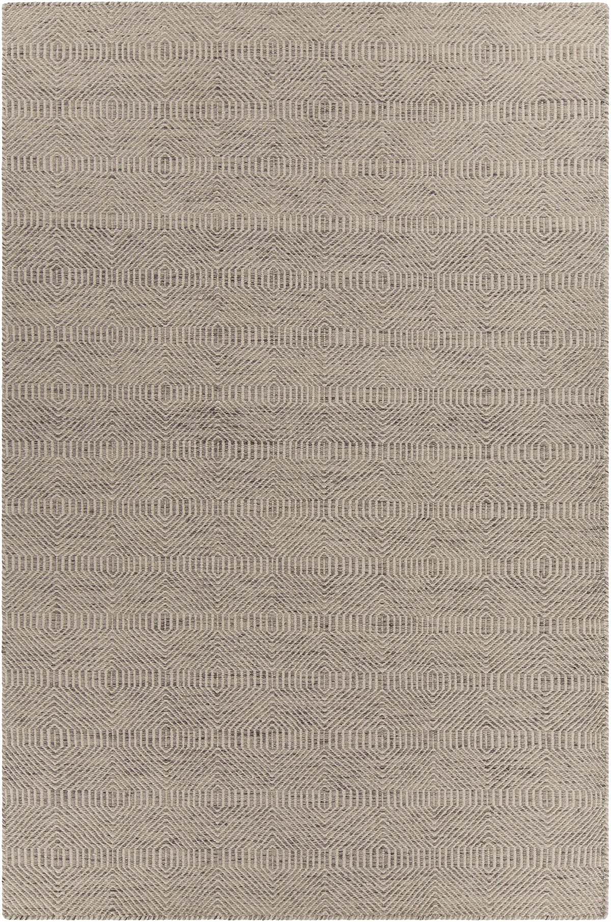 Chandra Crest CRE-33505 Light Brown and Beige rug, flat view