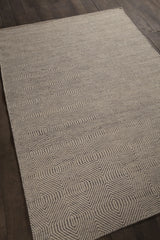 Chandra Crest CRE-33505 Light Brown and Beige rug, angled side view