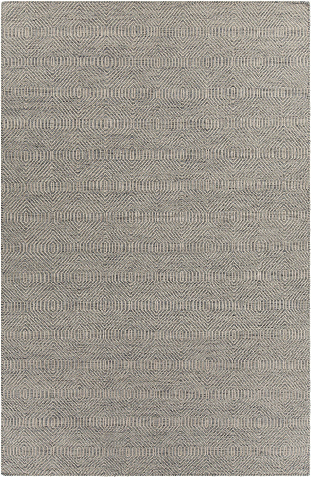 Chandra Crest CRE-33506 Light Blue and Beige rug, flat view