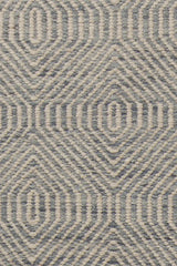 Chandra Crest CRE-33506 Light Blue and Beige rug, texture close-up