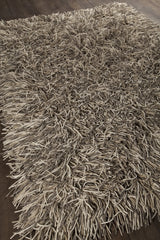 Chandra Cyrah CYR-10800 Taupe and Tan and Ivory rug, angled side view