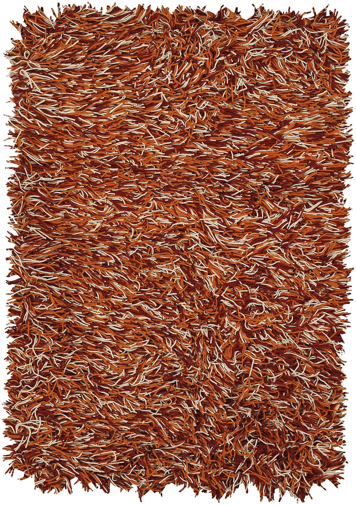 Chandra Cyrah CYR-10801 Red and Orange and Ivory rug, flat view