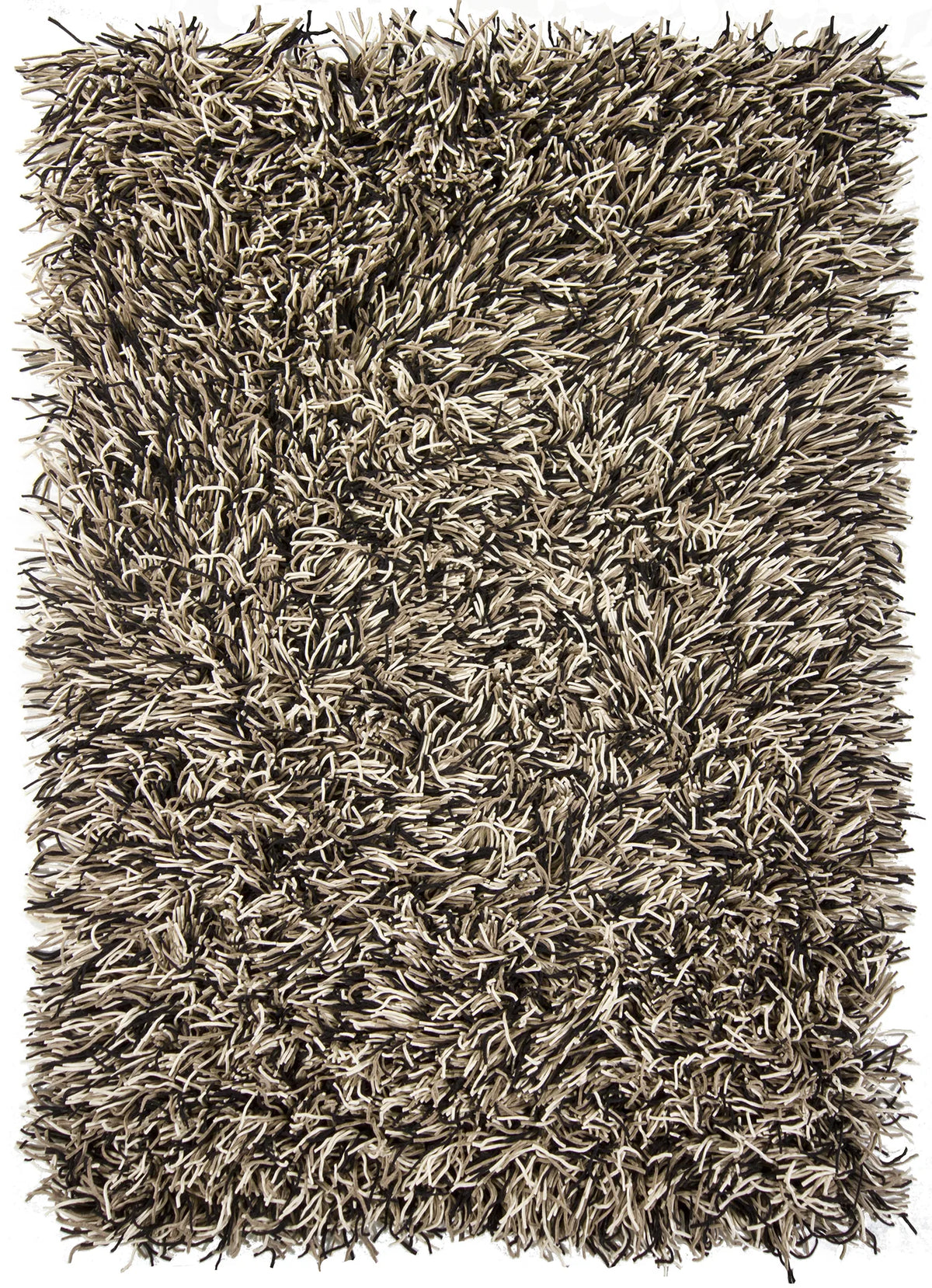 Chandra Cyrah CYR-10802 Black and Taupe and Ivory rug, flat view