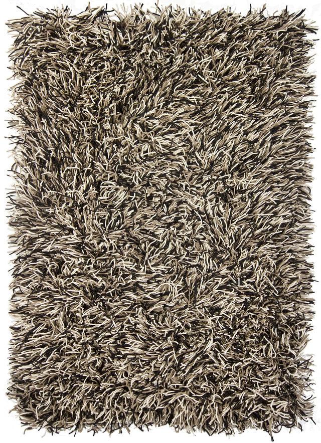 Chandra Cyrah CYR-10802 Black and Taupe and Ivory rug, flat view