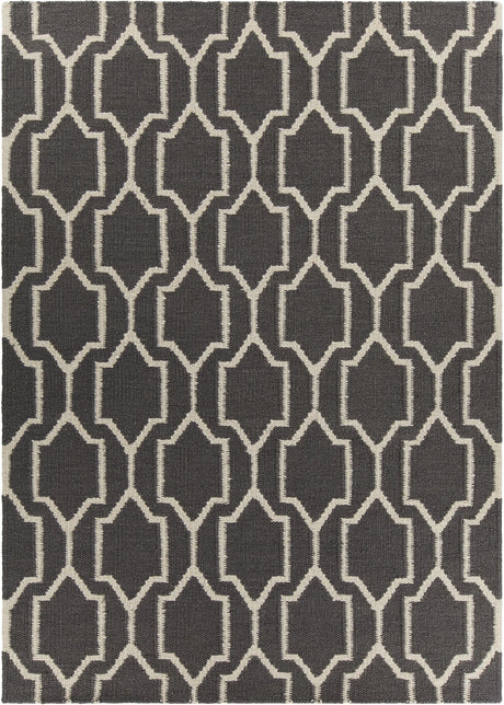 Chandra Dacio DAC-34600 Grey and White rug, flat view