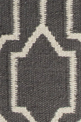 Chandra Dacio DAC-34600 Grey and White rug, texture close-up