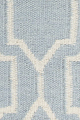 Chandra Dacio DAC-34601 Blue and White rug, texture close-up
