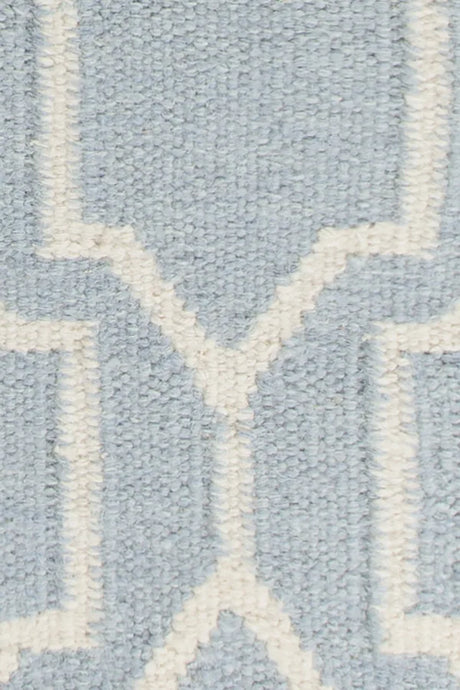 Chandra Dacio DAC-34601 Blue and White rug, texture close-up