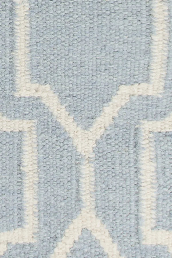 Chandra Dacio DAC-34601 Blue and White rug, texture close-up