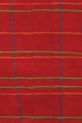 Chandra Daisa DAI-11 Red and Green and Blue and Orange rug, texture close-up