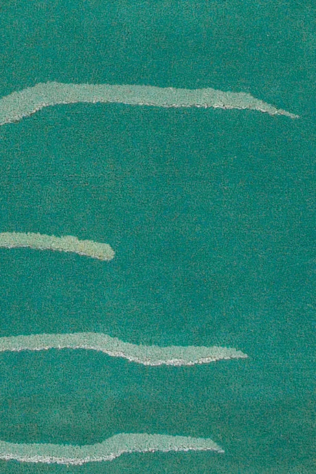 Chandra Daisa DAI-15 Aqua and Cream and Grey rug, texture close-up