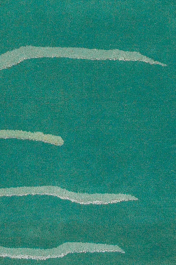 Chandra Daisa DAI-15 Aqua and Cream and Grey rug, texture close-up