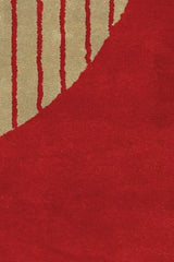 Chandra Daisa DAI-25 Red and Black and Grey rug, texture close-up