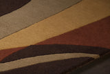 Chandra Daisa DAI-27 Brown and Tan rug, side detail view