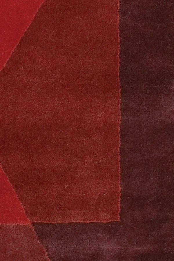 Chandra Daisa DAI-9 Red and Burgundy rug, texture close-up