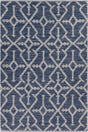 Chandra Dani DAN-50901 Navy Blue and Beige rug, flat view