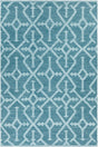 Chandra Dani DAN-50902 Teal and Beige rug, flat view