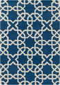 Chandra Davin DAV-25804 Blue and White rug, flat view
