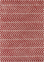 Chandra Davin DAV-25810 Red and White rug, flat view