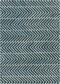 Chandra Davin DAV-25812 Blue and White rug, flat view