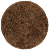 Chandra Diano DIA-29500 Brown round rug, flat view