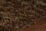Chandra Diano DIA-29500 Brown rug, side detail view