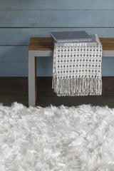 Chandra Diano DIA-29501 White rug, shown in a styled room setting