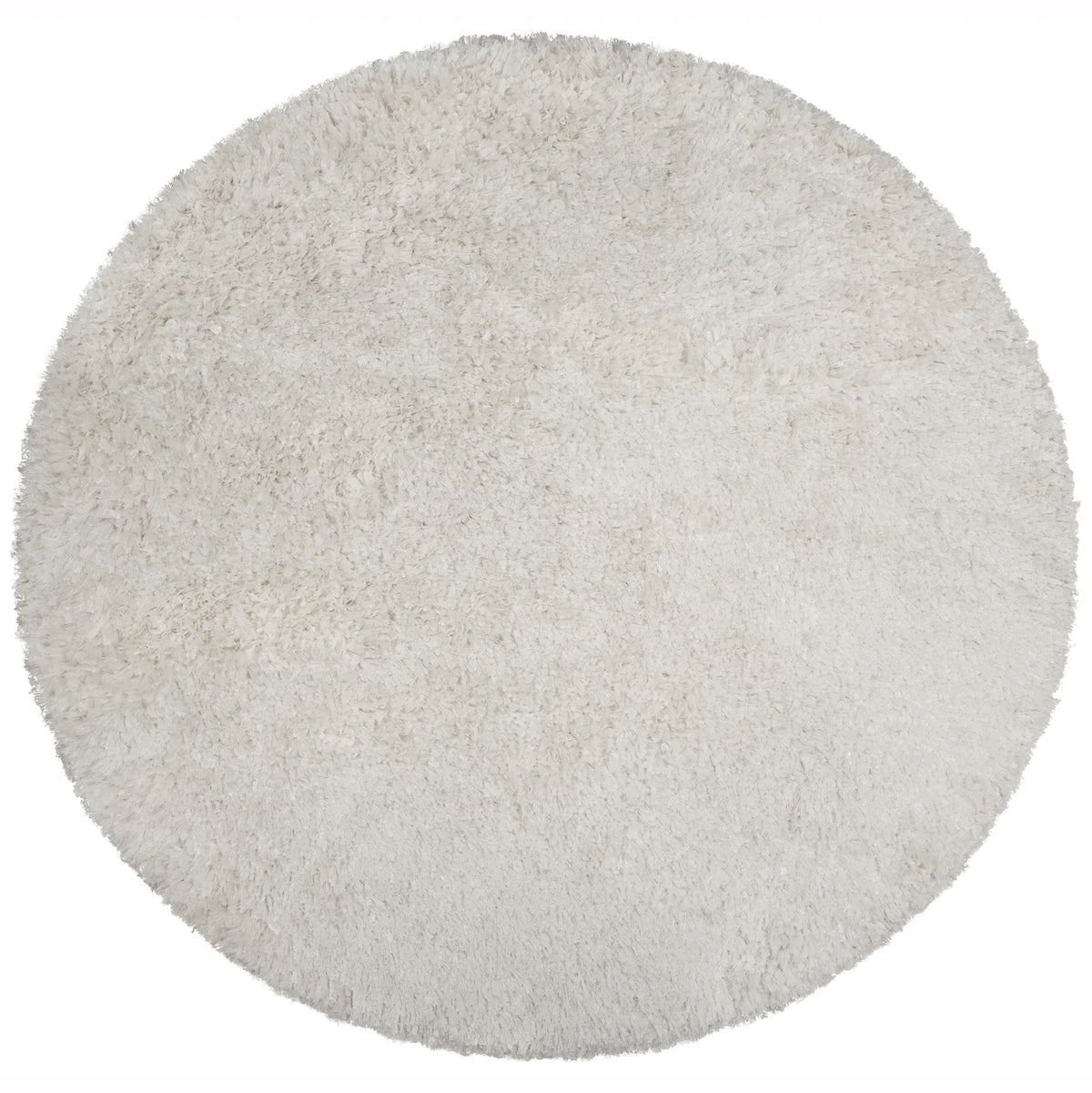 Chandra Diano DIA-29501 White round rug, flat view