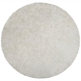 Chandra Diano DIA-29501 White round rug, flat view