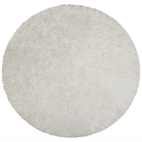 Chandra Diano DIA-29501 White round rug, flat view