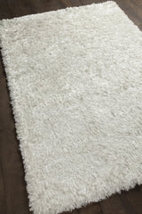 Chandra Diano DIA-29501 White rug, angled side view