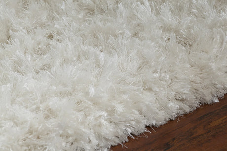 Chandra Diano DIA-29501 White rug, side detail view