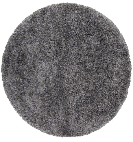Chandra Diano DIA-29503 Grey round rug, flat view