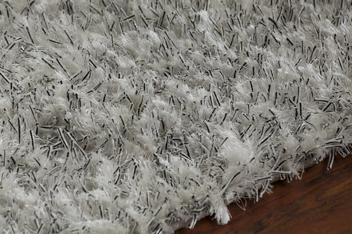 Chandra Dior DIO-14400 White and Black rug, side detail view